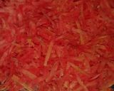 A picture of step 1 of Gajar ka halwa.