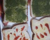 A picture of step 2 of Soya Sprout sandwich.