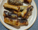 Foto langkah ke 6 dari resep Lumpia pisang coklat keju.
