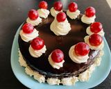 A picture of step 10 of Eggless Chocolate Cake.