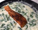 Foto langkah ke 6 dari resep Salmon Creamy Spinach.