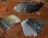Foto del paso 5 de la receta: 394. Bacalao confitado con frutas del bosque (principal pescado)