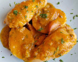 Foto del paso 15 de la receta: Calamares rellenos de carrilleras al vino tinto con patatas