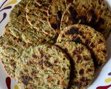 A picture of step 6 of Methi bhakhari.