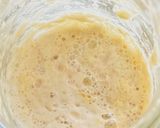 A picture of step 1 of Sourdough Bread.