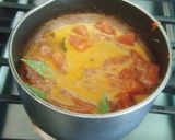 A picture of step 4 of Papaya sweet pachadi.