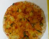 A picture of step 2 of Schezwan potato Frankie.