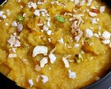 सूजी बेसन हलवा (नवमी भोग) (Suji besan halwa recipe in hindi) रेसिपी चरण 3 फोटो