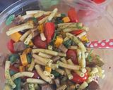A picture of step 2 of Leftover pasta salad.