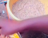 A picture of step 4 of Ojojo that doesn’t soak up excess palm oil!.