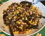 Une image de l'étape 12 de Salade aux deux haricots,maïs,lard fumé et tomates séchées.