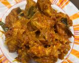 A picture of step 3 of Chicken Ularthiyathu.