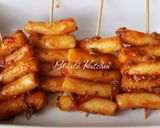 Hình bước làm 5 của món Bánh gạo cay nướng phô mai