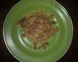 Foto del passaggio 6 della ricetta Spaghetti con castagne e guanciale umbro