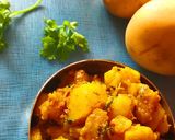 A picture of step 3 of Jeera Aloo.