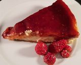 Foto del paso 9 de la receta Tarta de queso estilo "LA VIÑA" con base de galleta y mermelada de frutos del bosque