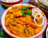 A picture of step 9 of Vegetable Kolhapuri.