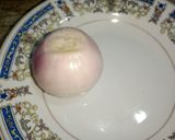 A picture of step 1 of Tali hui Piyaz.