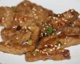 Foto del paso 5 de la receta: Seitán caramelizado al estilo asiático (Vegano)
