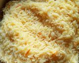 A picture of step 3 of Turmeric-vegy rice with stew and salad.