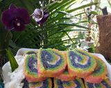 Foto langkah ke 4 dari resep Getuk Singkong Keju Pelangi.
