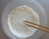 A picture of step 2 of Cabbage-Free Okonomiyaki with Onion and Chikuwa (No Eggs).