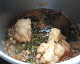 Foto del paso 5 de la receta: Alubias con espinacas y coliflor