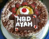 Foto langkah ke 18 dari resep Tiramisu Egg Drops Bday Cake.#cepat,mudah no ribet,tp rasa&harga.