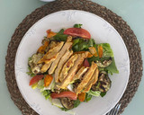 Foto del paso 2 de la receta: Ensalada verde con pollo y vegetales cocidos en microondas