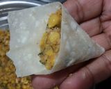 A picture of step 3 of Mint flavour chana dal mini patti samosa.