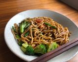A picture of step 4 of Japanese Yakisoba.