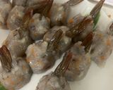 A picture of step 4 of Phoenix Tail Shrimp Balls.