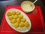Polpette di ceci e ricotta con salsa allo yogurt