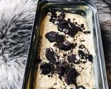 A picture of step 2 of Oreo vanilla loaf.