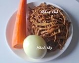 Hình bước làm 1 của món MIẾN xào lòng gà