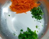 A picture of step 1 of Akki Roti.