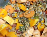 Foto del paso 3 de la receta Lentejas con calabaza y batata en olla a presión