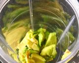 A picture of step 1 of Avocado mango banana smoothie.