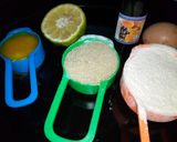 A picture of step 1 of Moist lemon cake using a pan 🍳.