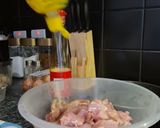 A picture of step 1 of Sweet Chicken Satay.