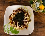 A picture of step 8 of Japanese Hiroshima Okonomiyaki Pancake.