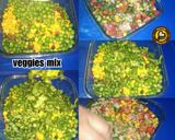 A picture of step 3 of Peri-Peri Corn Masala Gram Flour Pan Cake With & Without cheese.