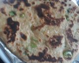 A picture of step 2 of Aaloo corn Paranthas.