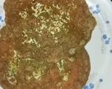 A picture of step 3 of Moong dal chilla.