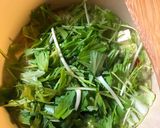 A picture of step 6 of Tofu, miso and noodle soup - vegan.