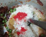 A picture of step 5 of Peas Pulav.