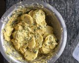 A picture of step 3 of Maru Bhajiya# authors marathon.