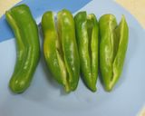 A picture of step 2 of Potato stuffed Chili Bajji.