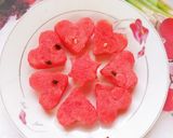 Hình bước làm 1 của món Sinh tố dưa hấu