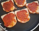 A picture of step 1 of Cheese bread pizza.